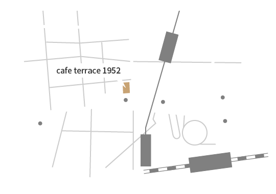 浜松駅に近いカフェテラス1952のマップ