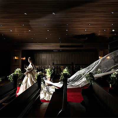 浜松の結婚式場エストリアルのチャペル挙式