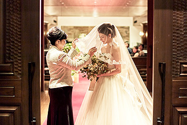 浜松 エストリアル 少人数の結婚式の様子
